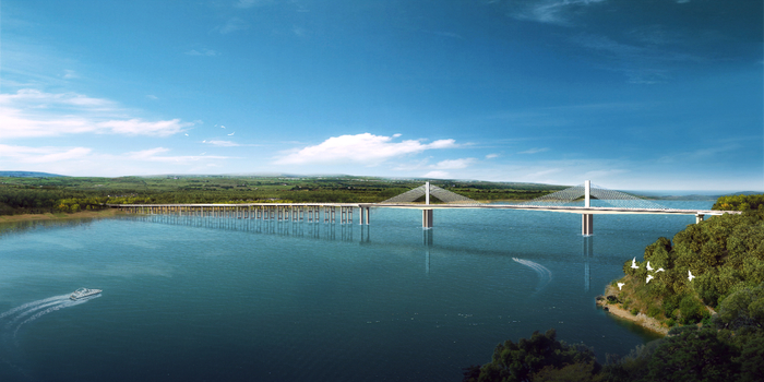 ▲嘉陵江特大桥效果图