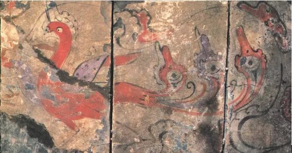 卜千秋墓室朱雀壁画