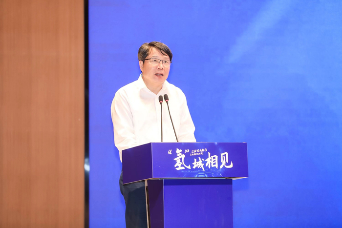 临港新片区党工委副书记吴晓华。
