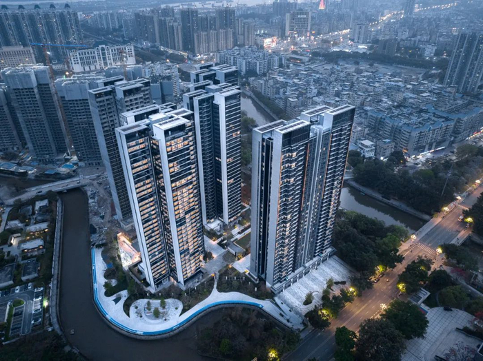 万科城市之光溪望组团鸟瞰图