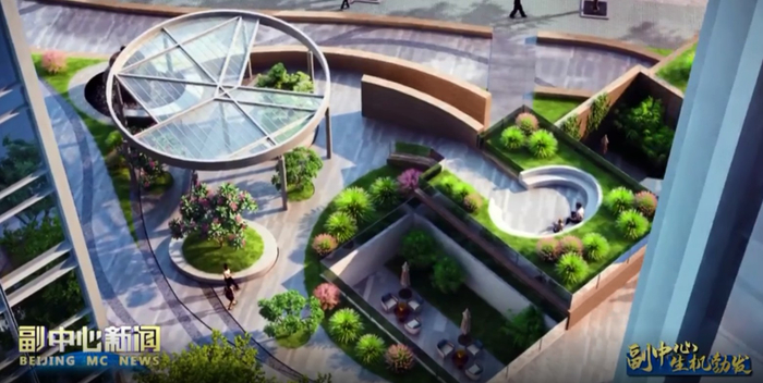 远洋乐堤港效果图。通州区供图