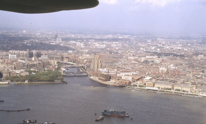 从空中俯瞰北外滩，1983年。陆杰 图