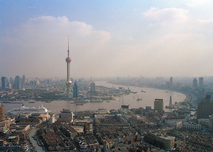 虹口港，1995年，陆杰 图