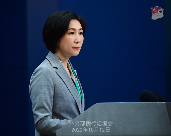 外交部发言人毛宁 资料图