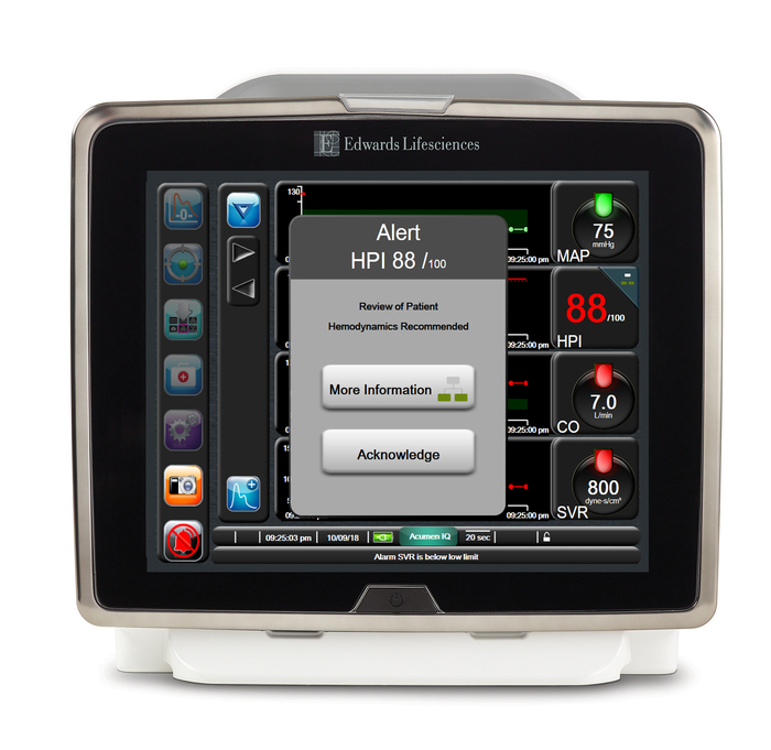 爱德华全新一代血流动力学监护平台HemoSphere病人监护仪。