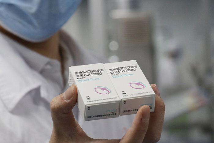 智飞重组新型冠状病毒蛋白疫苗（CHO细胞）。