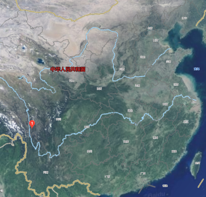 红标为兴川实证光伏电站位置