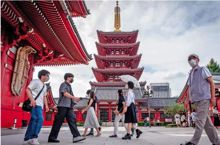 9月的日本东京浅草寺。法新社 图