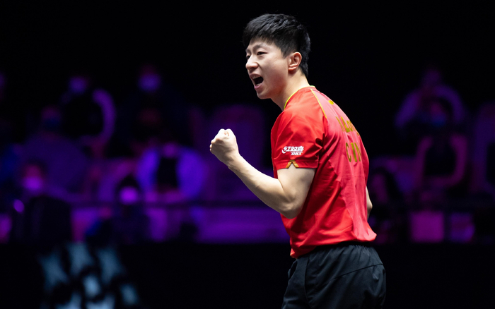 　10月19日，澳门冠军赛，马龙首轮晋级。&nbsp; 图/新华社