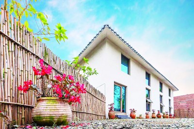 三河村足球音乐公园一景。受访者供图