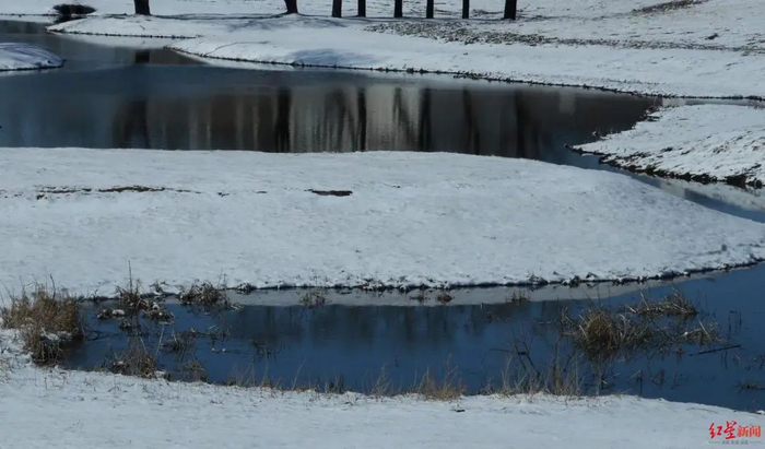 　↑鹤岗雪景。受访者供图