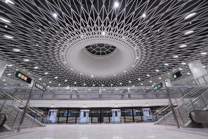 “深圳之眼”岗厦北综合交通枢纽。受访单位供图