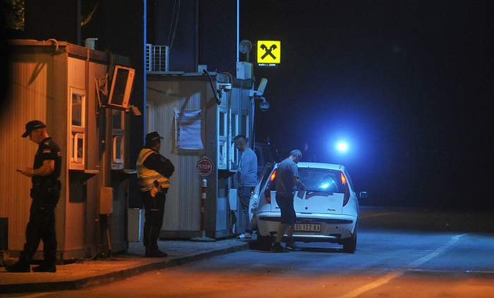 当地时间2022年9月1日，科索沃地区，科索沃和塞尔维亚之间的边界过境点。人民视觉&nbsp; 资料图