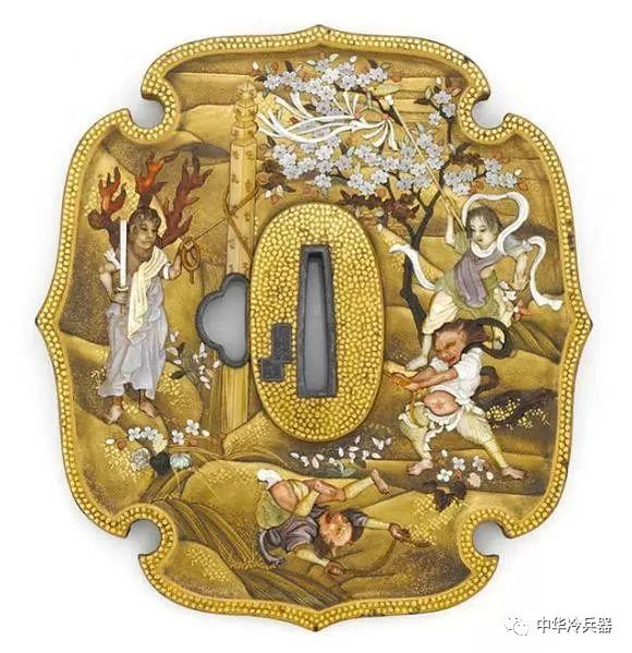 方寸之间见真功夫,日本刀的雕刻艺术——刀镡_新浪新闻