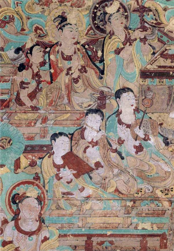 敦煌第112窟“反弹琵琶”局部 