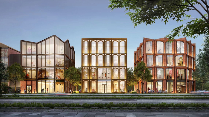 奢侈品旗舰店效果图。