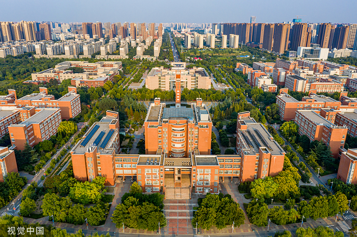 航拍郑州大学主校区。人民视觉&nbsp; 资料图