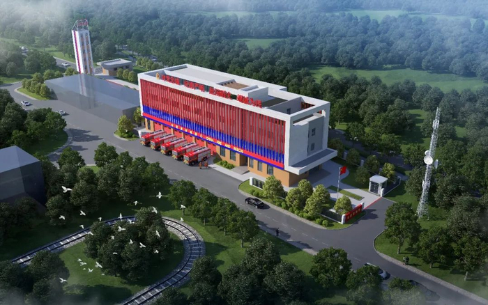 马泉营消防站项目建成效果图。北京市发改委供图