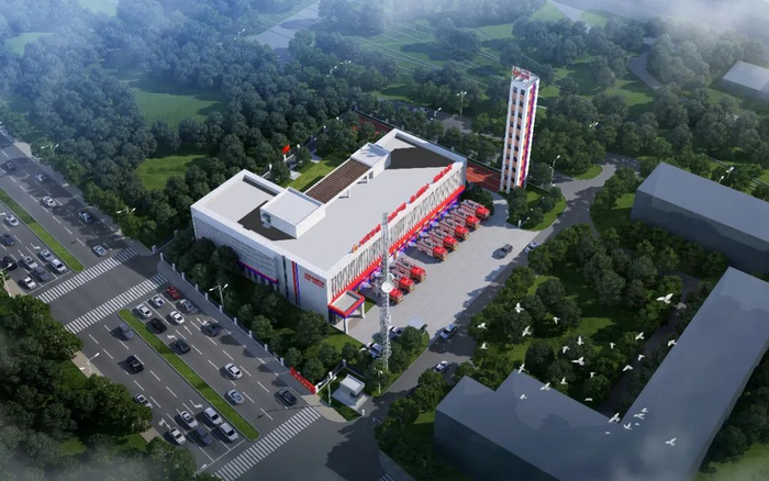 宋家庄消防站项目建成效果图。北京市发改委供图
