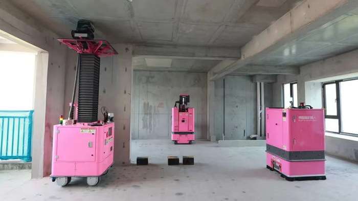 碧桂园凤凰台建筑机器人施工现场