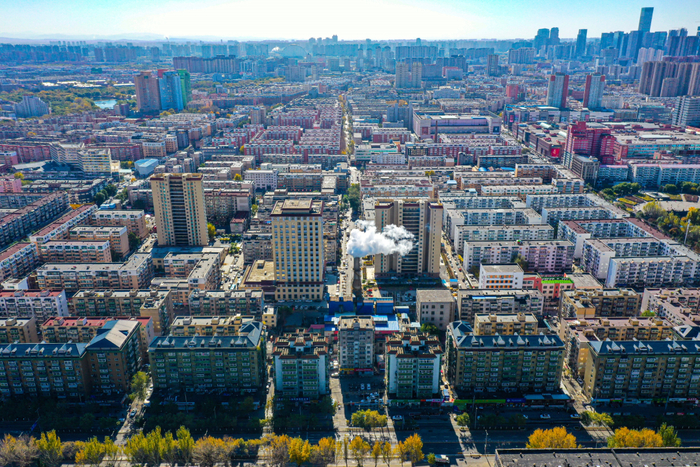 ▲2022年11月1日，辽宁沈阳，沈阳市正式冬季供热。当天沈阳空气质量优。图/IC photo