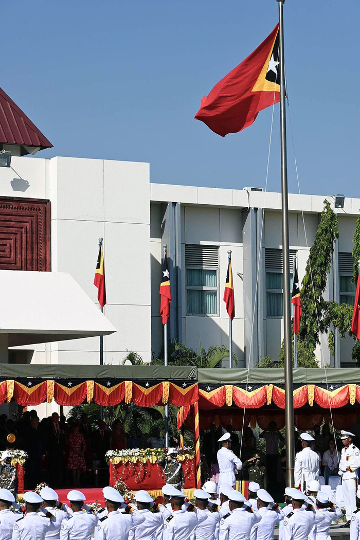 当地时间2022年5月20日，东帝汶帝力，庆祝东帝汶恢复独立20周年。视觉中国 图