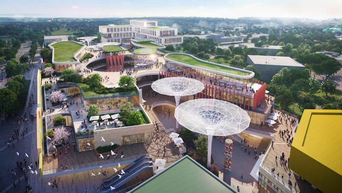 “无限缤纷里”乐高乐园配套商业街设计效果图。&nbsp; &nbsp;金山区供图