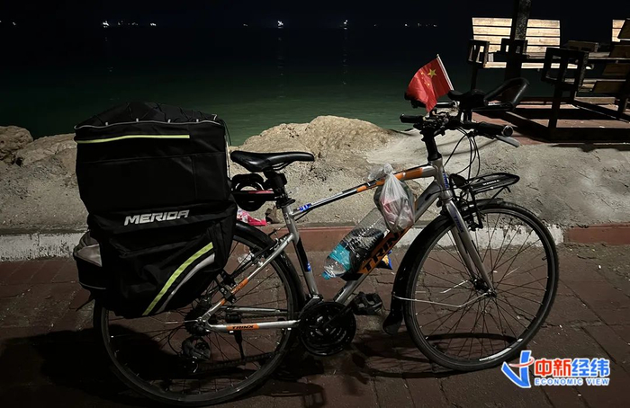 廷轩的山地车。受访者供图