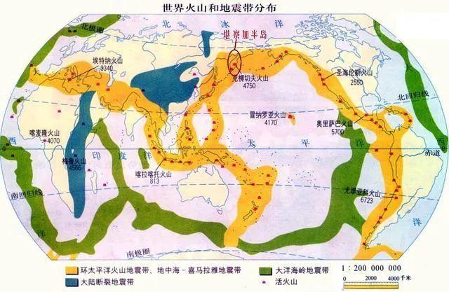 勘察加州地图图片