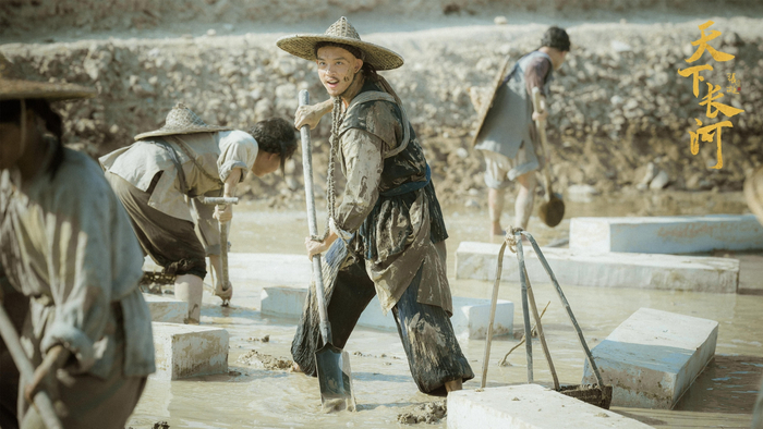 电视剧《天下长河》中，尹昉饰演了治河专家陈潢，把治理黄河当成一生的事业。  受访者供图