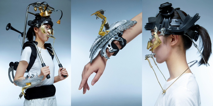 “身体乐器”各部分构成细节图。受访者供图