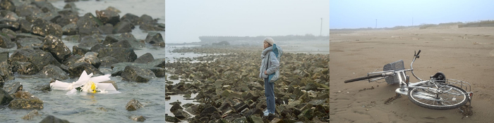 袁可如，《永恒与片刻》录像静帧，2021年。三频影像装置，22’37”。图片由艺术家提供。1