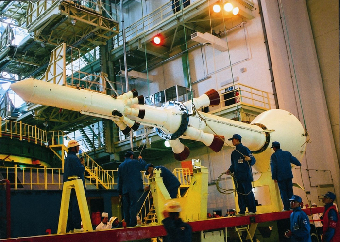 火箭逃逸救生系统。资料图片/航天科技集团四院供图