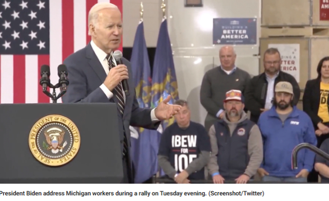 拜登发表讲话 图源：美媒