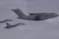 中俄两军空中战略巡航 轰-6K、歼-16和运油-20现身