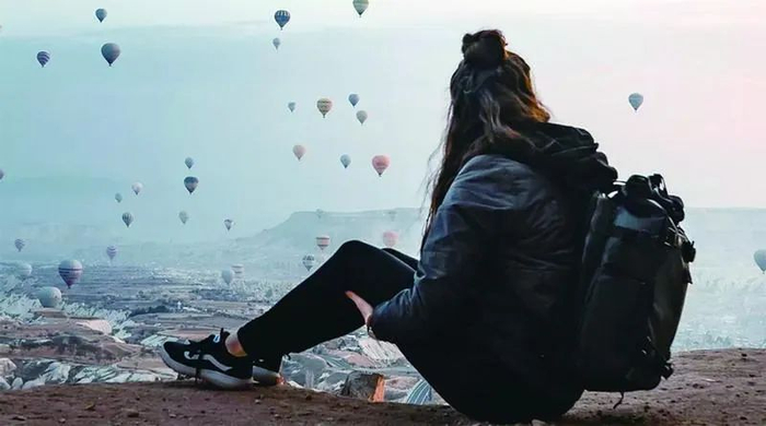 凯蒂难忘在土耳其乘坐热气球的经历。图源：GJ（下同）