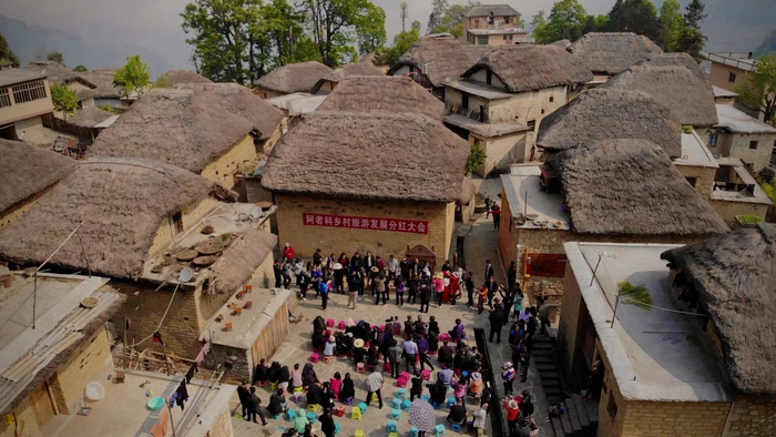 2021年3月26日，阿者科村第四次分红。杨兵 摄