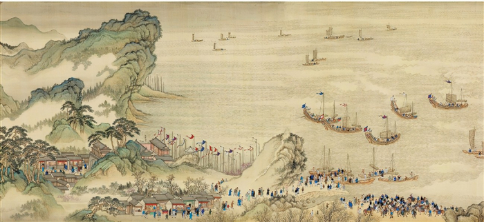 《王翚等康熙南巡图卷》局部，图片来自：故宫博物院