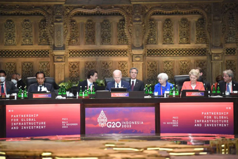 2022年11月G20峰会期间，美国总统拜登与印尼总统佐科及欧洲各国领导人共同举办PGII专题会。