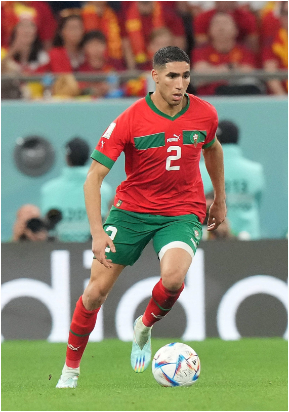 ▲摩洛哥队球员哈基米（西霸图片社）