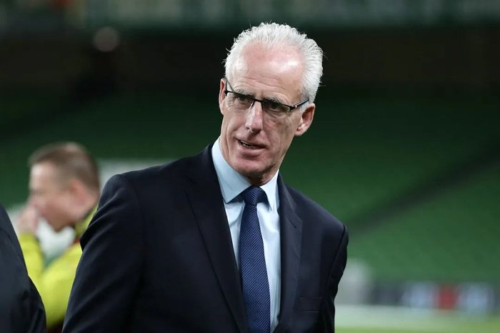 2020年欧洲杯预选赛开始前的米克·麦卡锡。