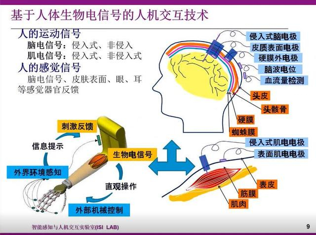 各类脑机接口示意图（不含介入式）
