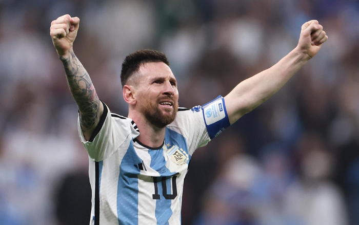 梅西在加时赛进球后庆祝。  图/新华社