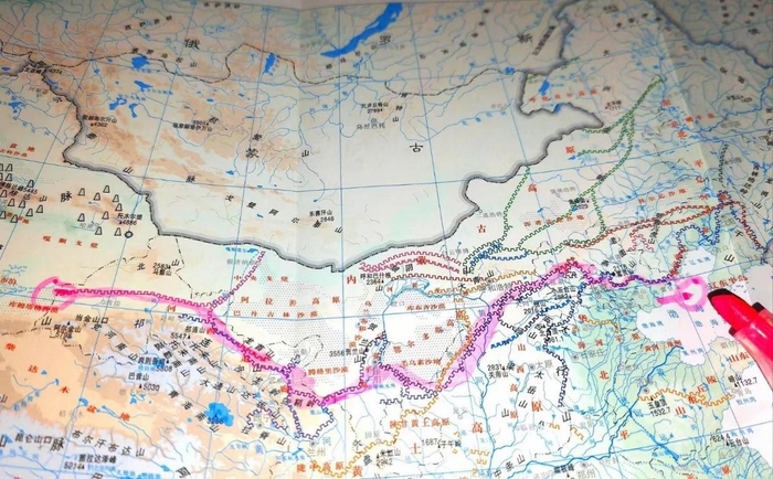 樊龙智在9月17日出发前计划的长跑线路。受访者供图