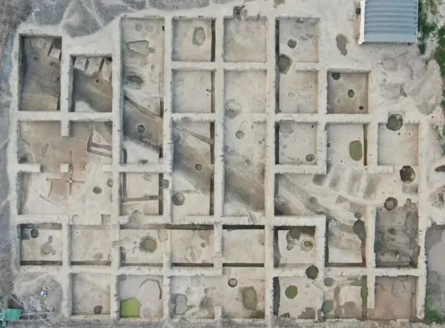 祝家桥遗址Ⅱ区航拍图（局部）南-北