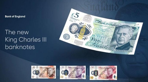 新版英镑纸币。图片来源：英格兰银行官网