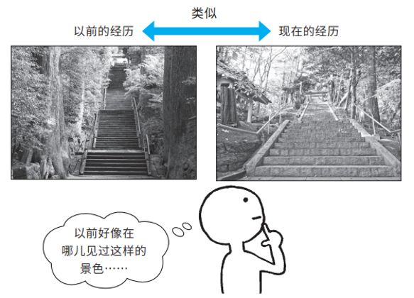 下意识地回忆起以前见过的类似风景。《别再想歪了》内页插图。