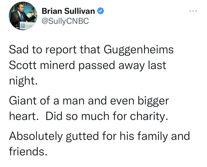 图片来自CNBC主持人Brian Sullivan社交媒体