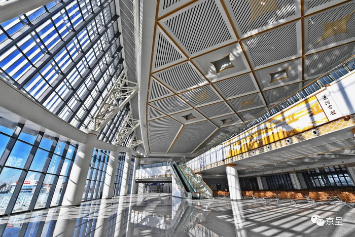 京滨城际铁路北辰站候车大厅