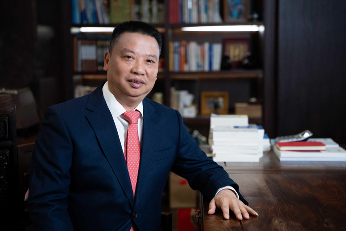 赖梅松，中通快递党委书记、董事长。图/受访者提供